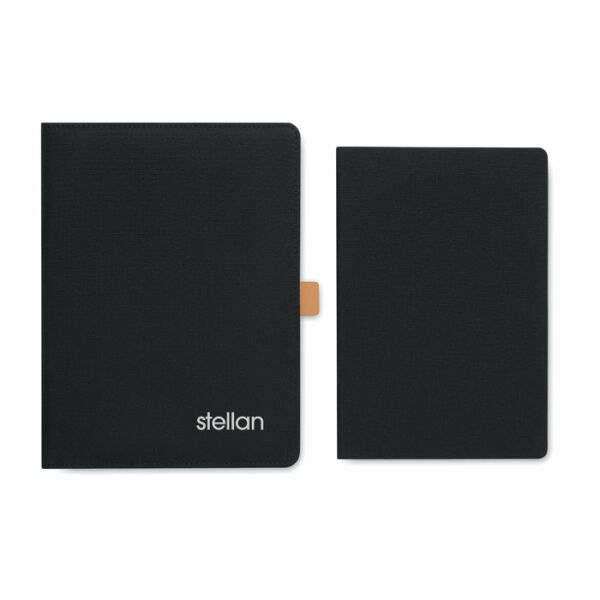 A5 conferentiemap in RPET met kunstlederen details